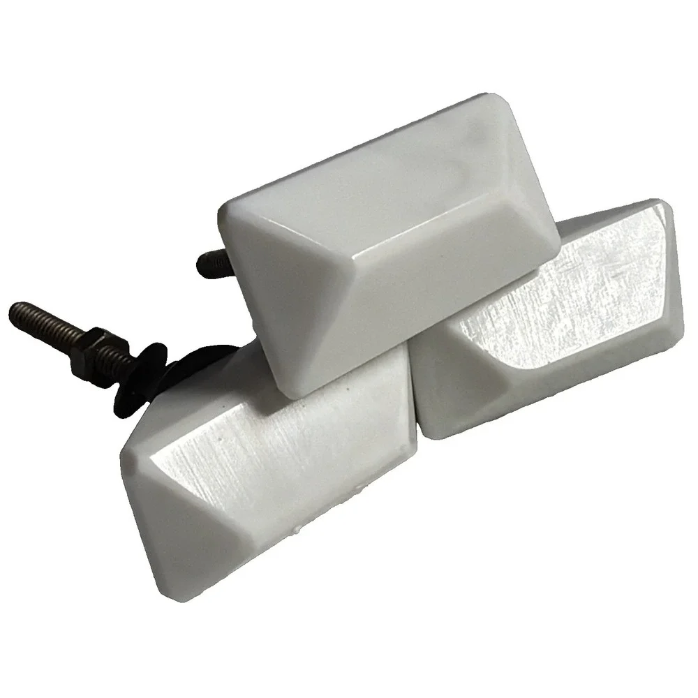 Lot Of 3 New Hobby Lobby Modern White Stone Look 2in Drawer Knobs Pulls